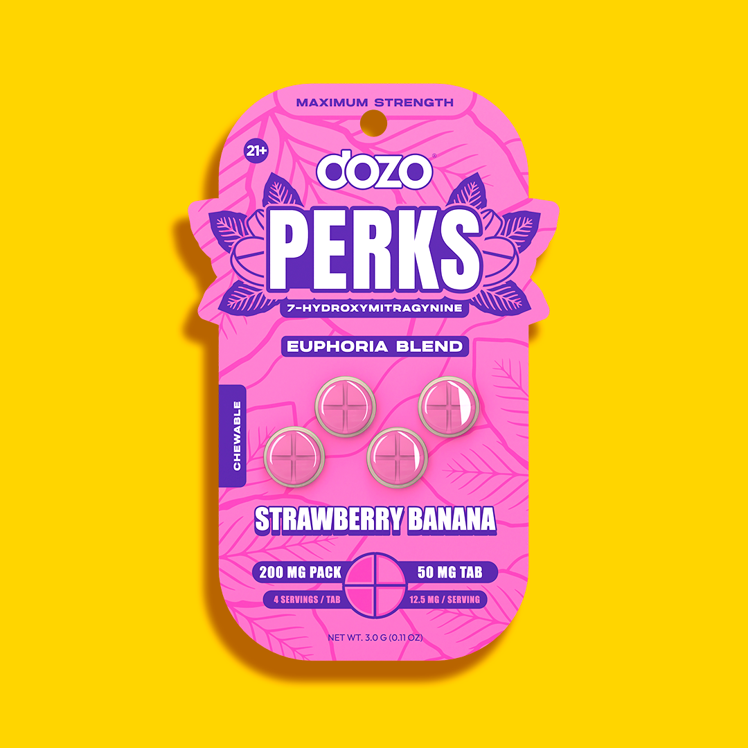 4ct 50mg Dozo PERKS 7-HYDROXYMITRAGYNINE | PINK LEMONADE (MELLOW BLEND)