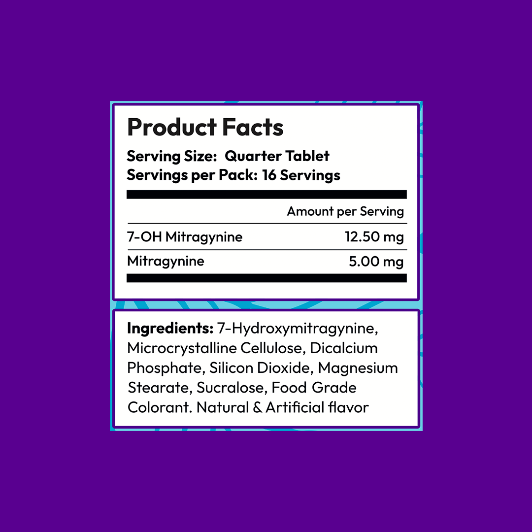 4ct 50mg Dozo PERKS 7-HYDROXYMITRAGYNINE | GRAPE (EUPHORIA BLEND)