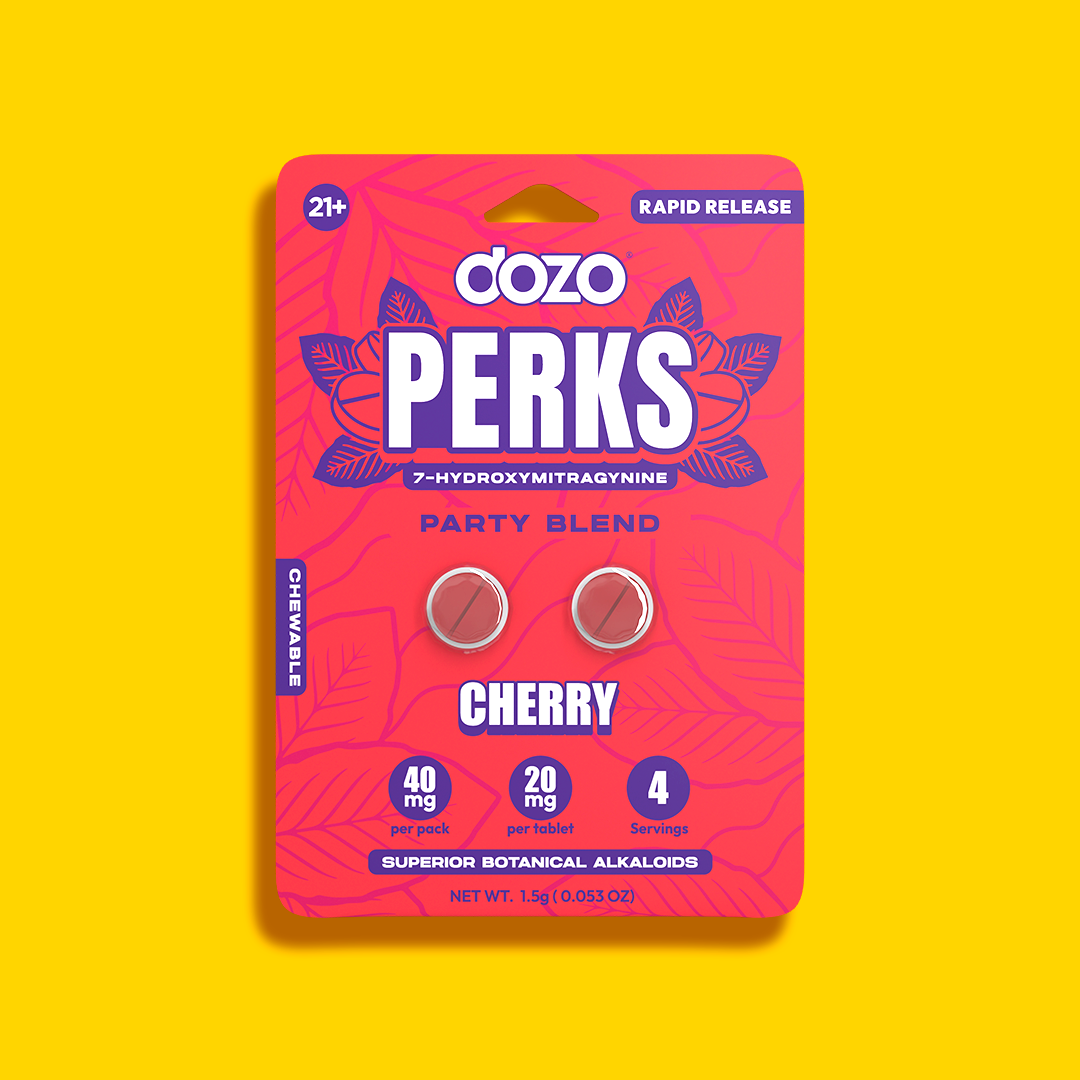 2ct 40mg Dozo PERKS 7-HYDROXYMITRAGYNINE | WILD MANGO (PARTY BLEND)