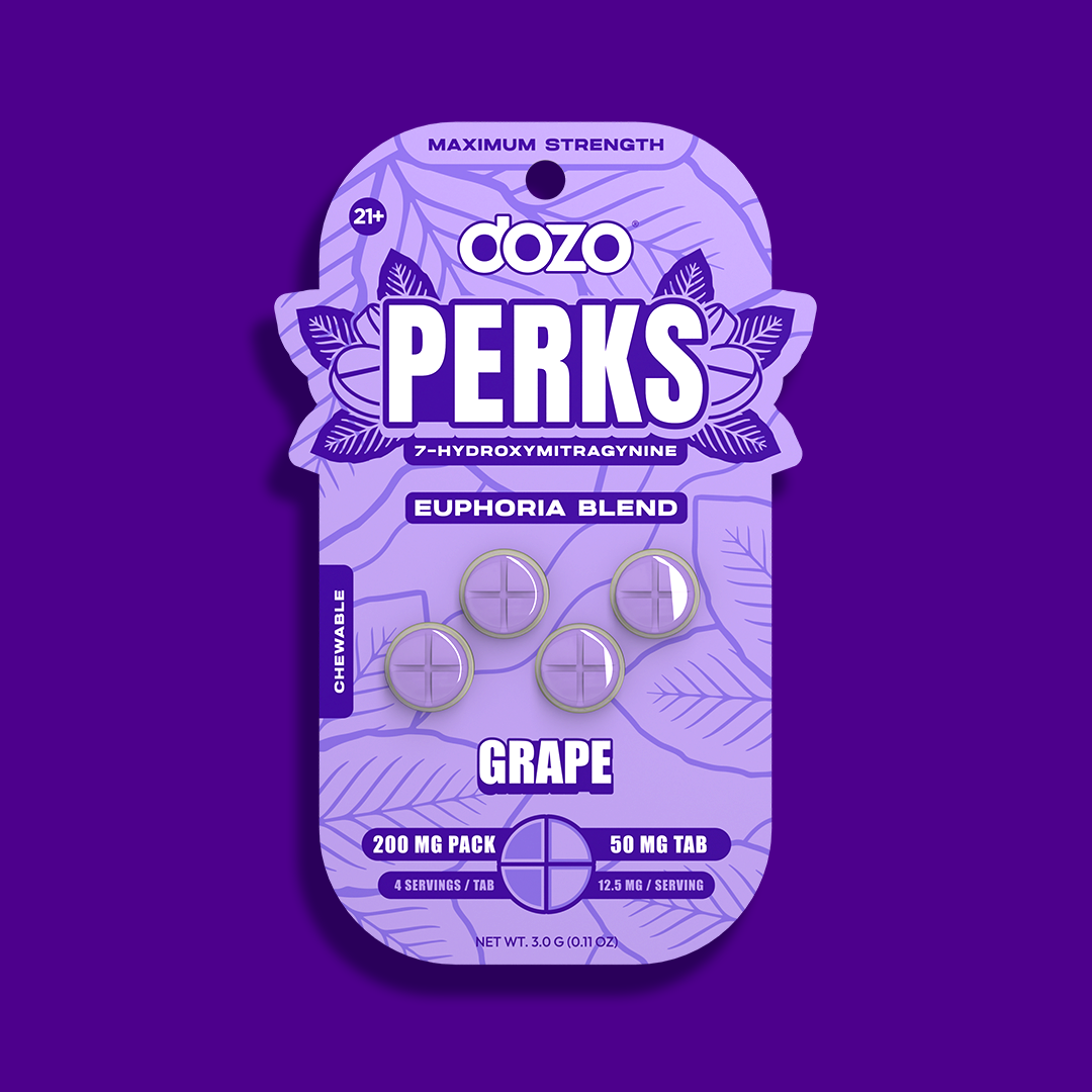 4ct 50mg Dozo PERKS 7-HYDROXYMITRAGYNINE | WILD MANGO (PARTY BLEND)