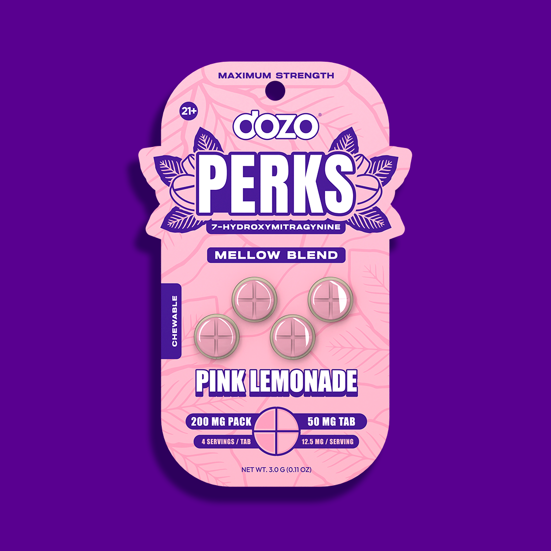 4ct 50mg Dozo PERKS 7-HYDROXYMITRAGYNINE | GRAPE (EUPHORIA BLEND)