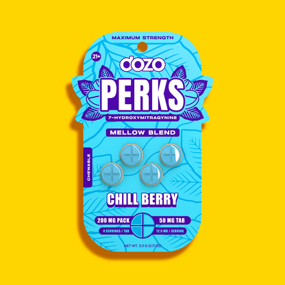 4ct 50mg Dozo PERKS 7-HYDROXYMITRAGYNINE | PINK LEMONADE (MELLOW BLEND)
