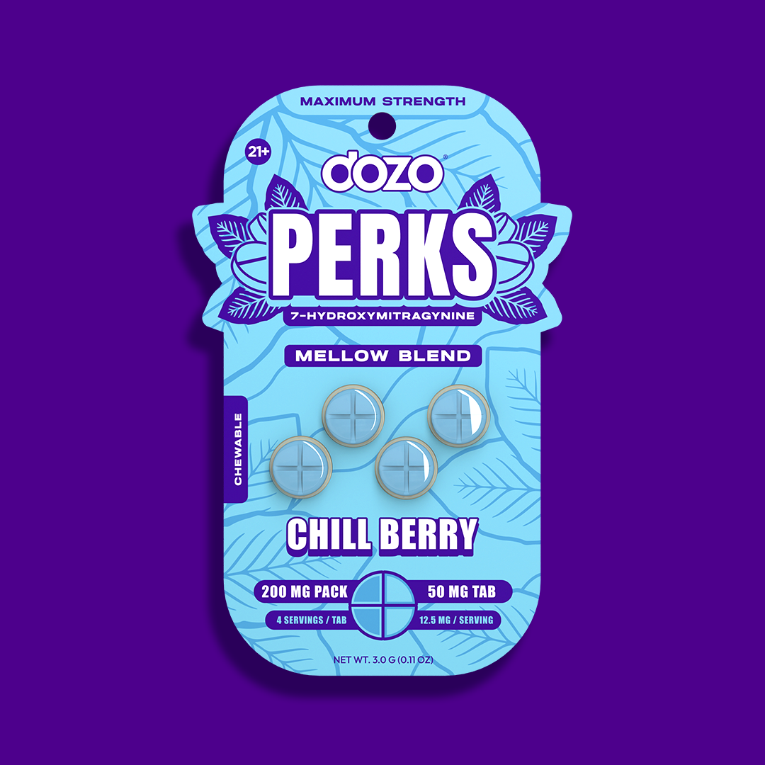 4ct 50mg Dozo PERKS 7-HYDROXYMITRAGYNINE | GRAPE (EUPHORIA BLEND)