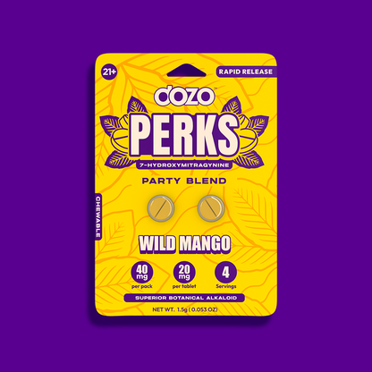 2ct 40mg Dozo PERKS 7-HYDROXYMITRAGYNINE | CHILL BERRY (MELLOW BLEND)