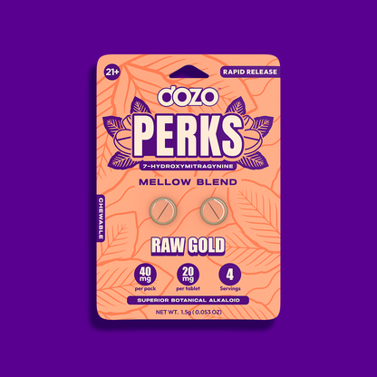 2ct 40mg Dozo PERKS 7-HYDROXYMITRAGYNINE | CHILL BERRY (MELLOW BLEND)