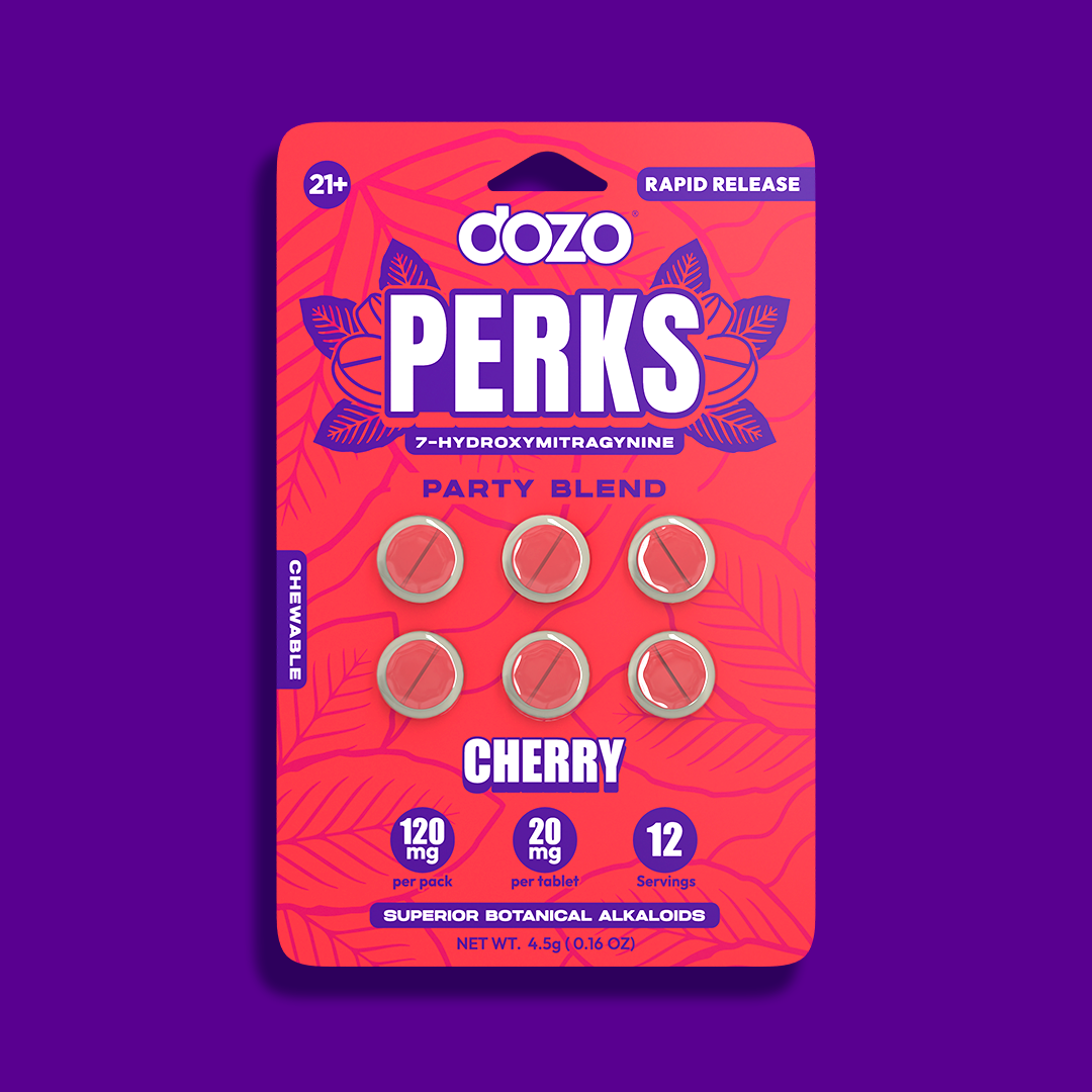 6ct 120 mg Dozo PERKS 7-OH | WILD MANGO (PARTY BLEND)
