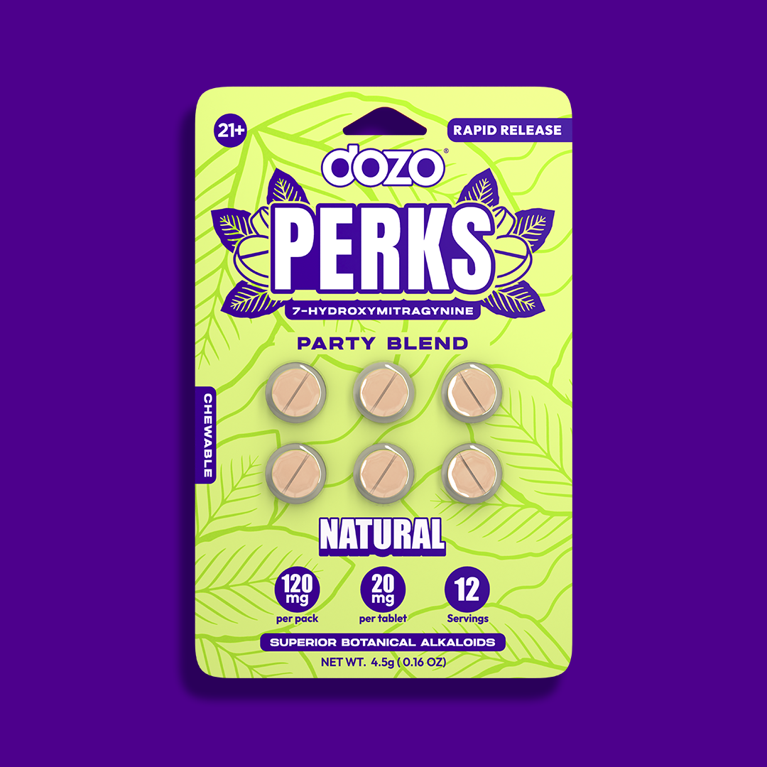 6ct 120 mg Dozo PERKS 7-OH | WILD MANGO (PARTY BLEND)