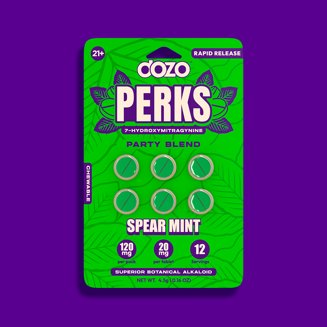 6ct 120 mg Dozo PERKS 7-OH | WILD MANGO (PARTY BLEND)