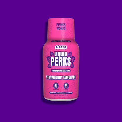 Dozo LIQUID PERKS 7-HYDROXYMITRAGYNINE | STRAWBERRY LEMONADE