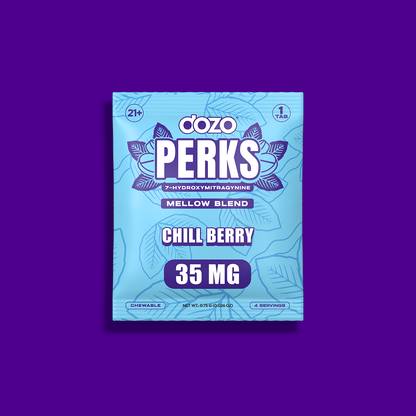 1ct 35mg Dozo PERKS 7-HYDROXYMITRAGYNINE | CHILL BERRY (MELLOW BLEND)
