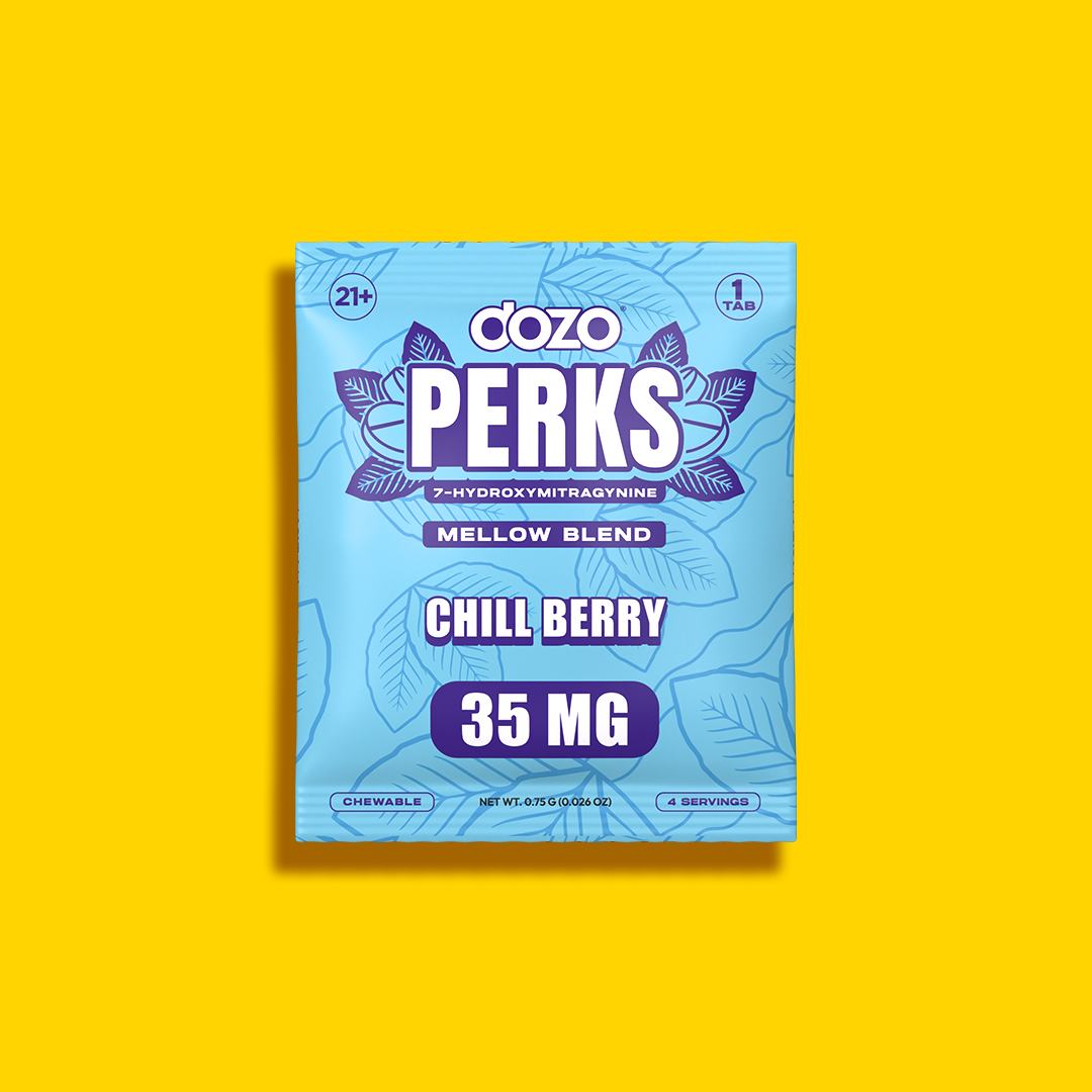 1ct 35mg Dozo PERKS 7-HYDROXYMITRAGYNINE | CHILL BERRY (MELLOW BLEND)