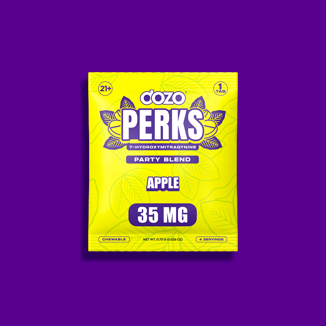 1ct 35mg Dozo PERKS 7-HYDROXYMITRAGYNINE | APPLE (PARTY BLEND)