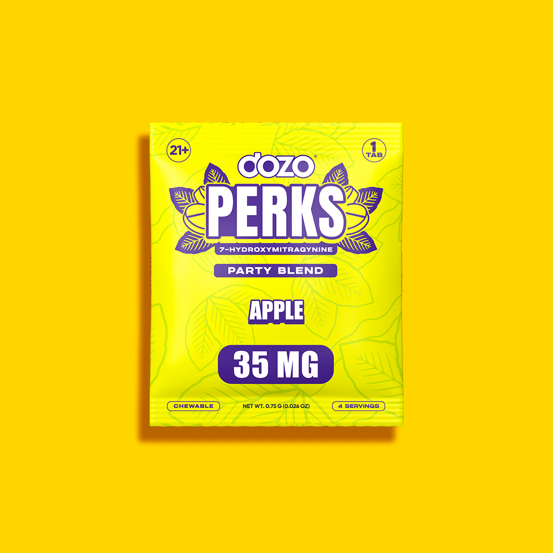 1ct 35mg Dozo PERKS 7-HYDROXYMITRAGYNINE | APPLE (PARTY BLEND)