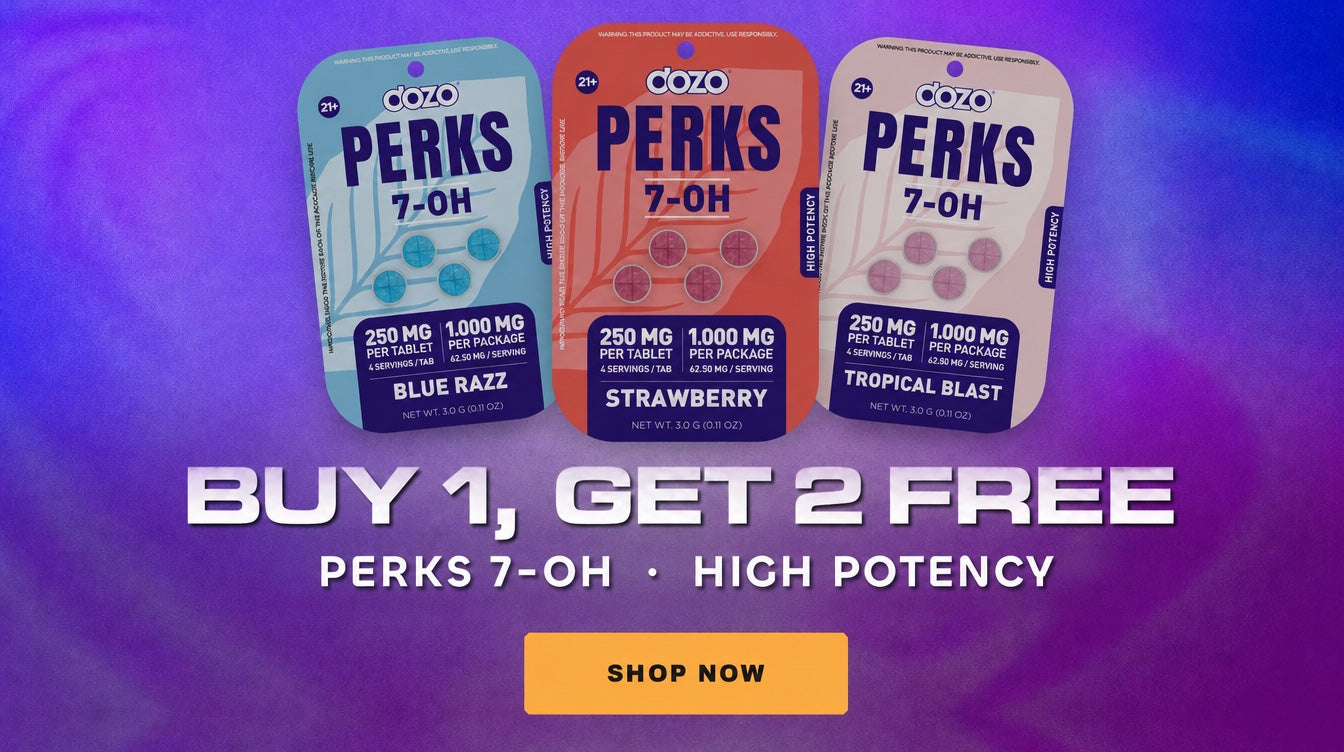 DOZO PERKS 7-OH High Potency 1,000 mg — Buy 1, Get 2 Free — Shop now