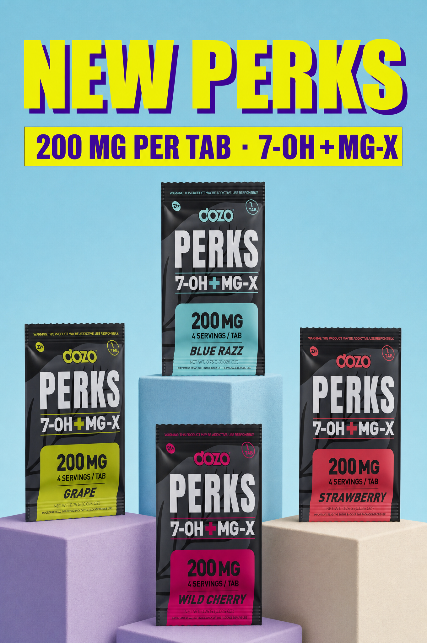 NEW PERKS 7-OH + MG-X 200mg