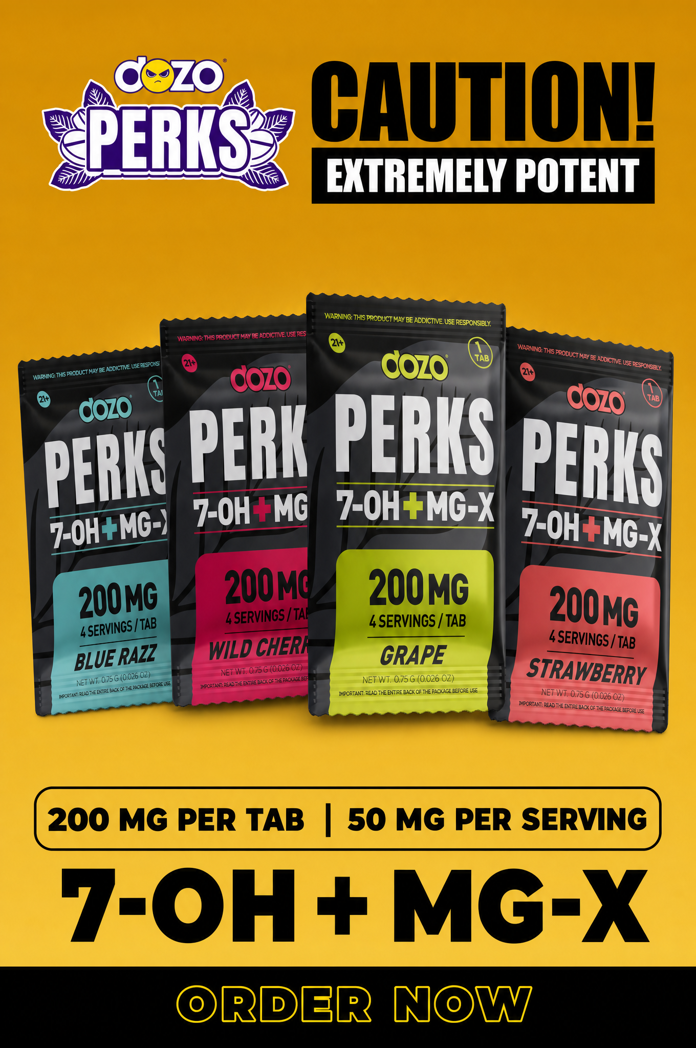 Caution extremely potent 7-OH + MG-X