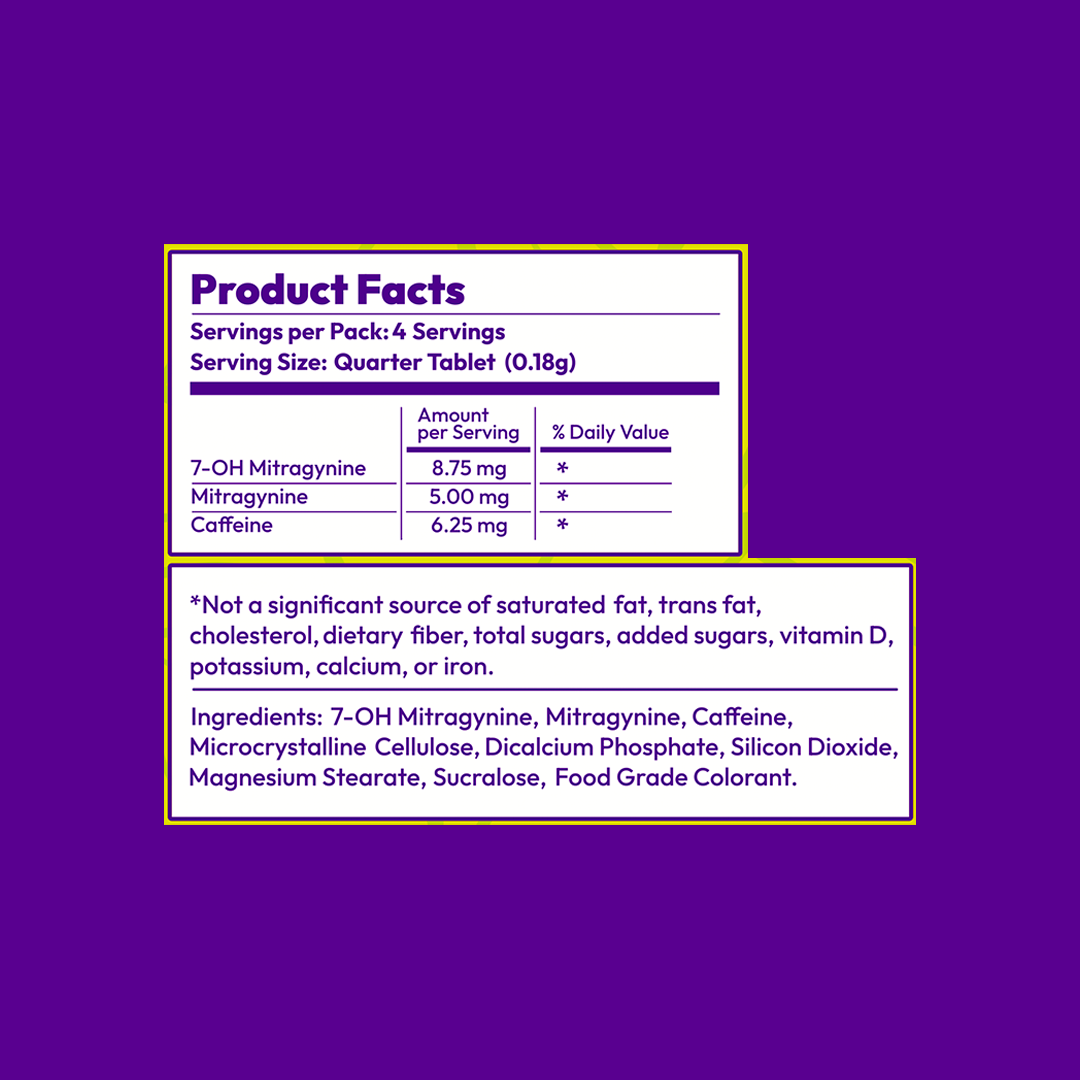1ct 35mg Dozo PERKS 7-HYDROXYMITRAGYNINE | APPLE (PARTY BLEND)