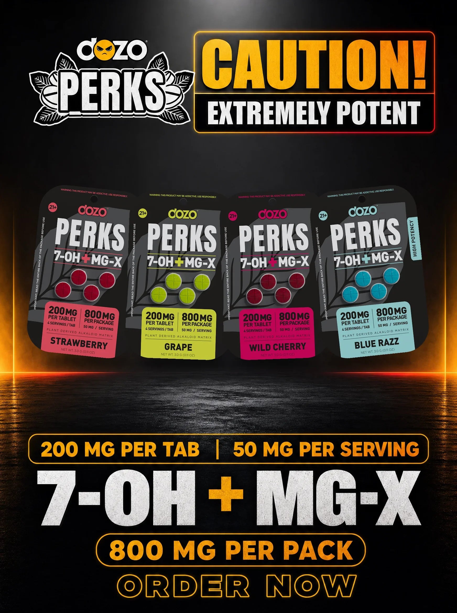 Caution extremely potent 7-OH + MG-X