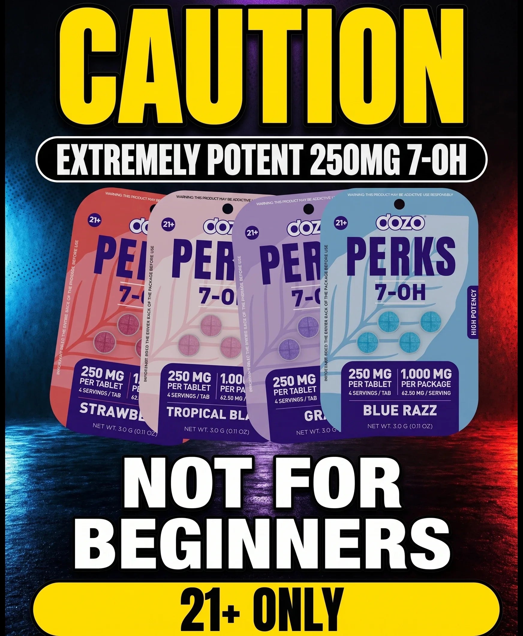 Caution extremely potent - not for beginners, 21+ only