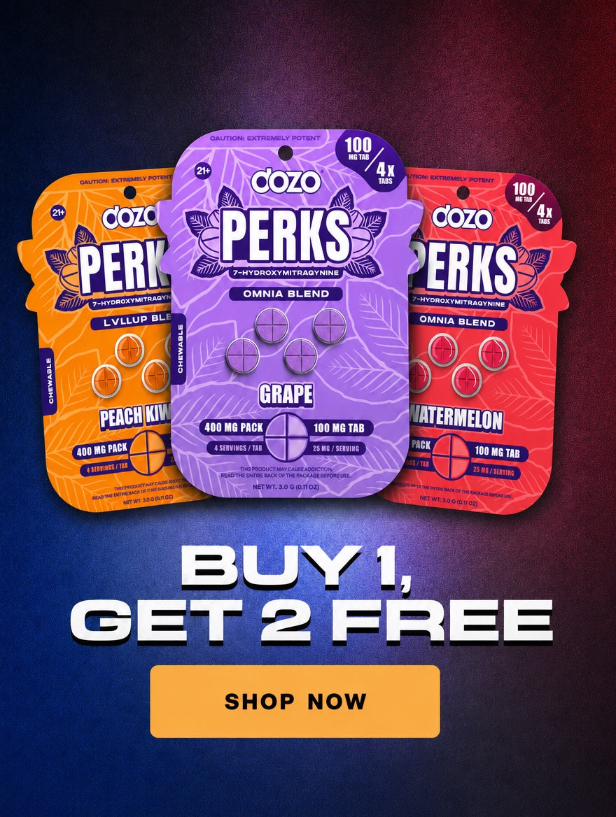 DOZO PERKS 7-OH 400mg 4ct — Buy 1, Get 2 Free — Shop now